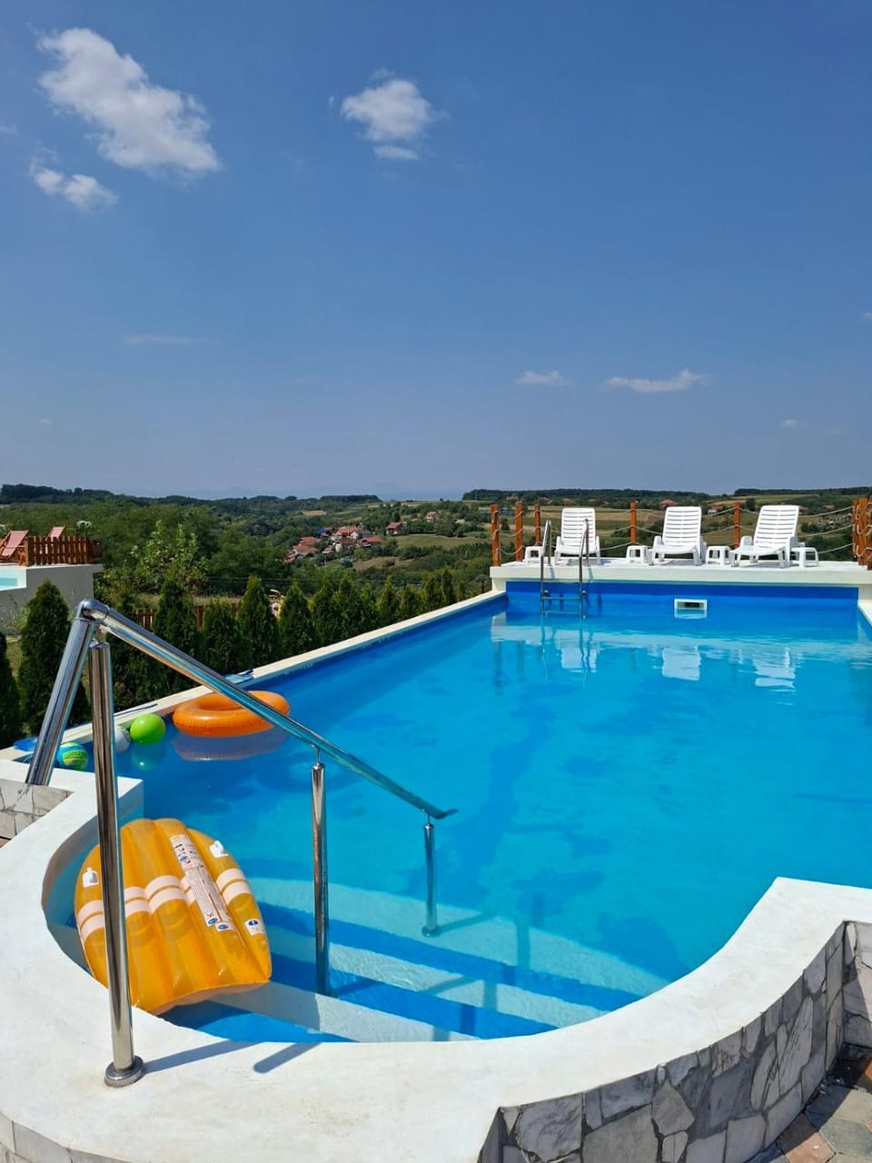 Natural landscape, Swimming pool, sunbed