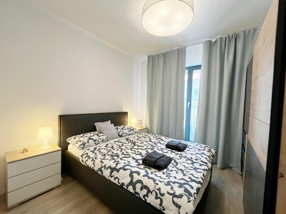 Bedroom, flat iron, towels, wardrobe, air conditioner, air conditioner