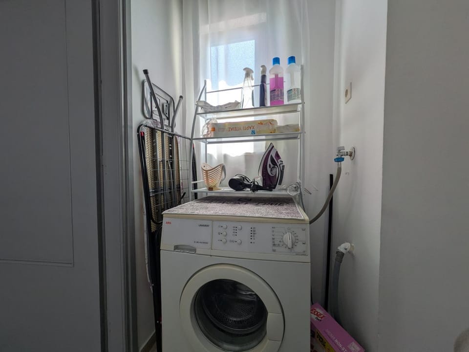 flat iron, hair dryier, washing machine