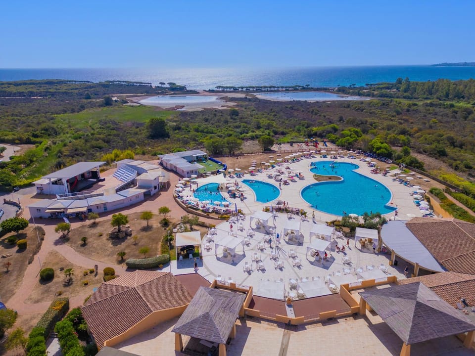Natural landscape, Bird's eye view, Pool view, Sea view, Swimming pool