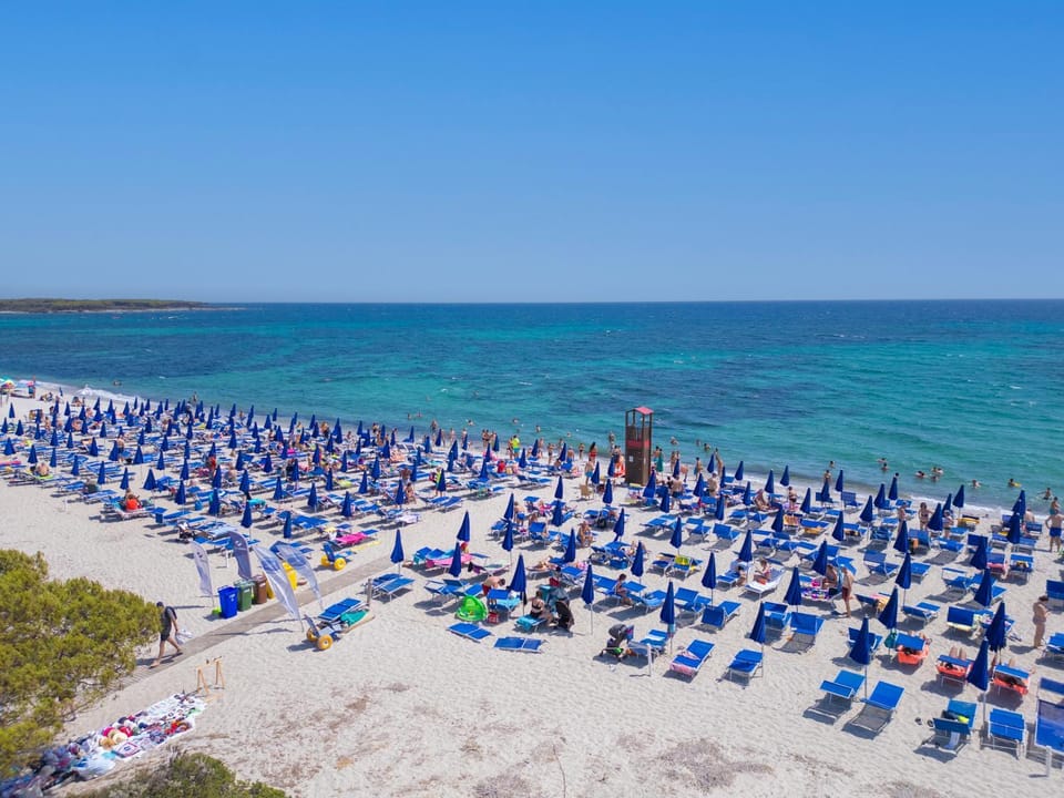 Beach, Sea view, sunbed