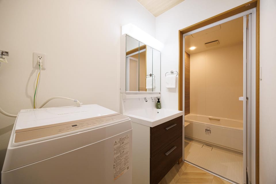 Bathroom, washing machine