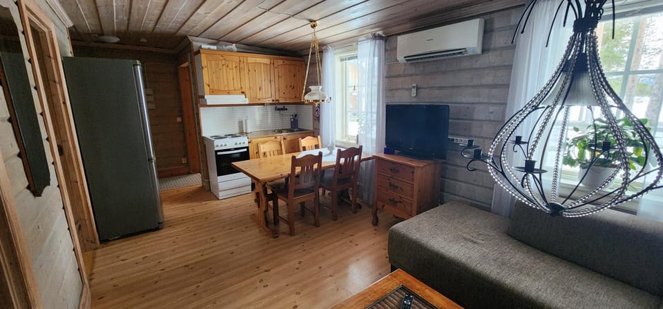 Kitchen or kitchenette, Living room, Dining area
