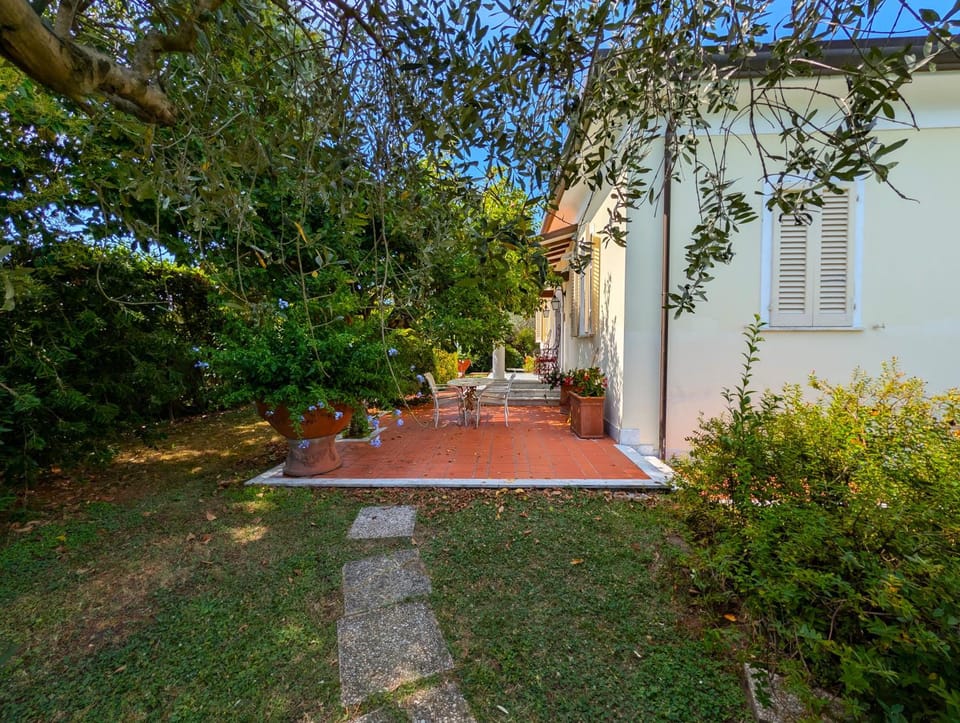 Property building, Day, Garden, Dining area