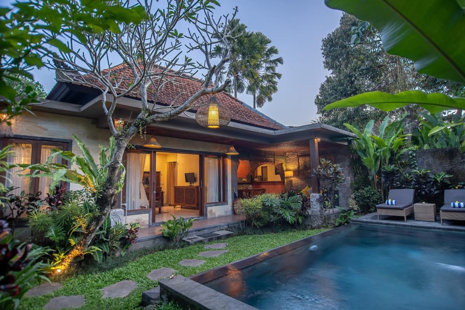 Property building, Garden, Garden view, Pool view, sunbed