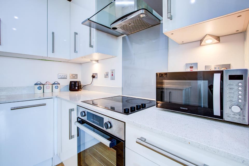 dishwasher, oven, stove, toaster