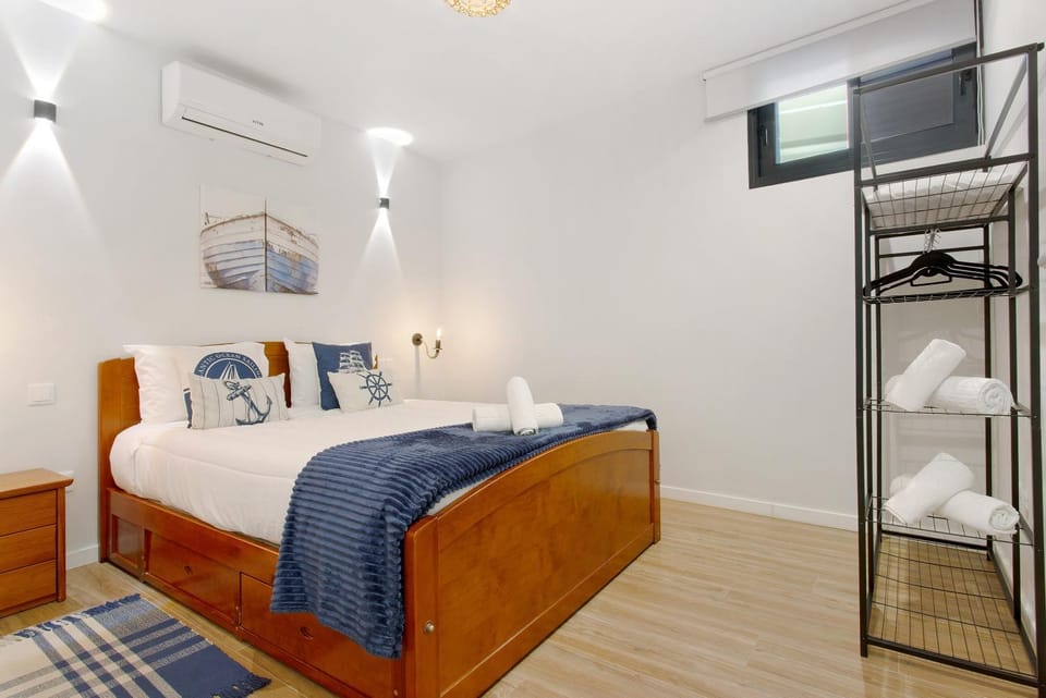 Property building, Living room, Bedroom