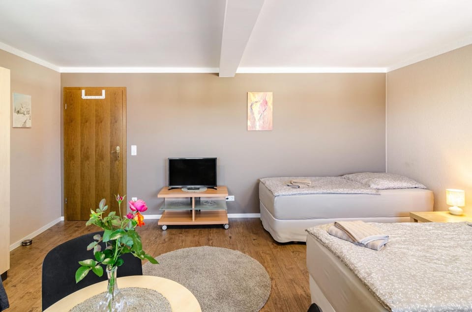 Property building, Living room, Bedroom