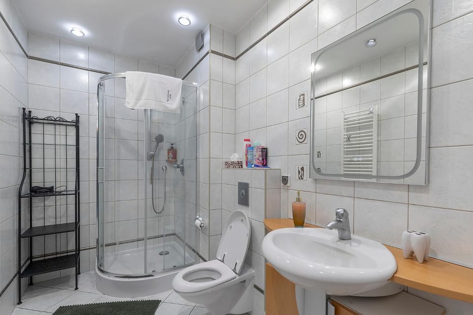 Shower, Toilet, Bathroom, towels