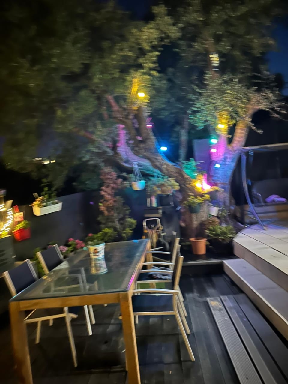 Patio, Night, Garden, Balcony/Terrace