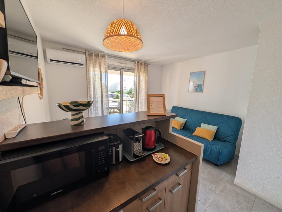 NEW Solex Studio climatisé parking Antibes Gare Port Fort Carré Apartment in Antibes