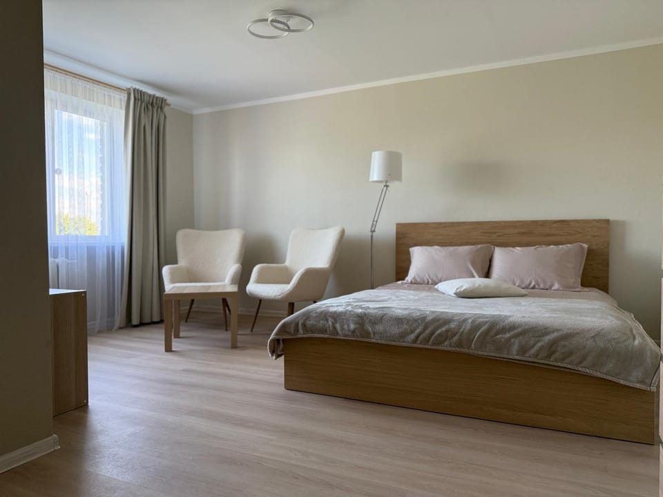Bed, Living room, Photo of the whole room, Seating area, Bedroom