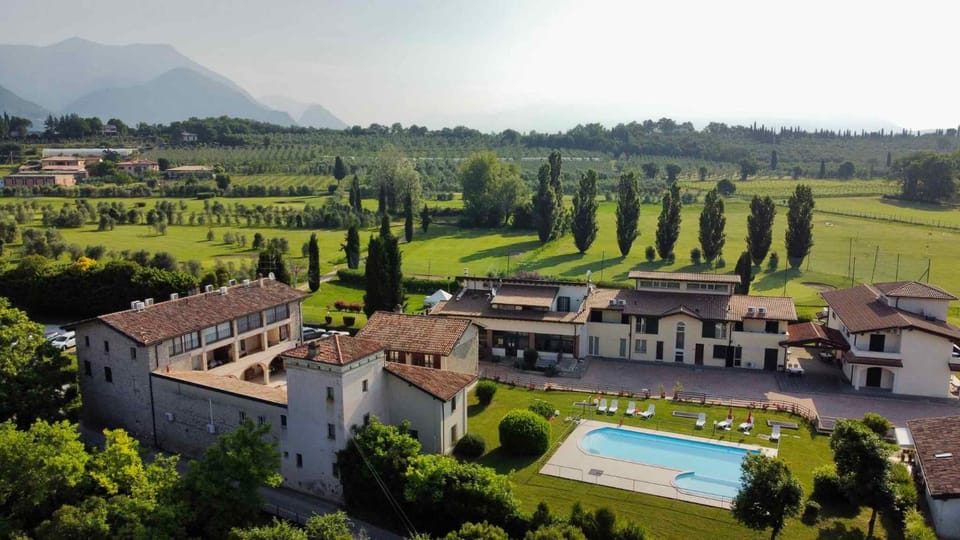 Property building, Bird's eye view, Summer