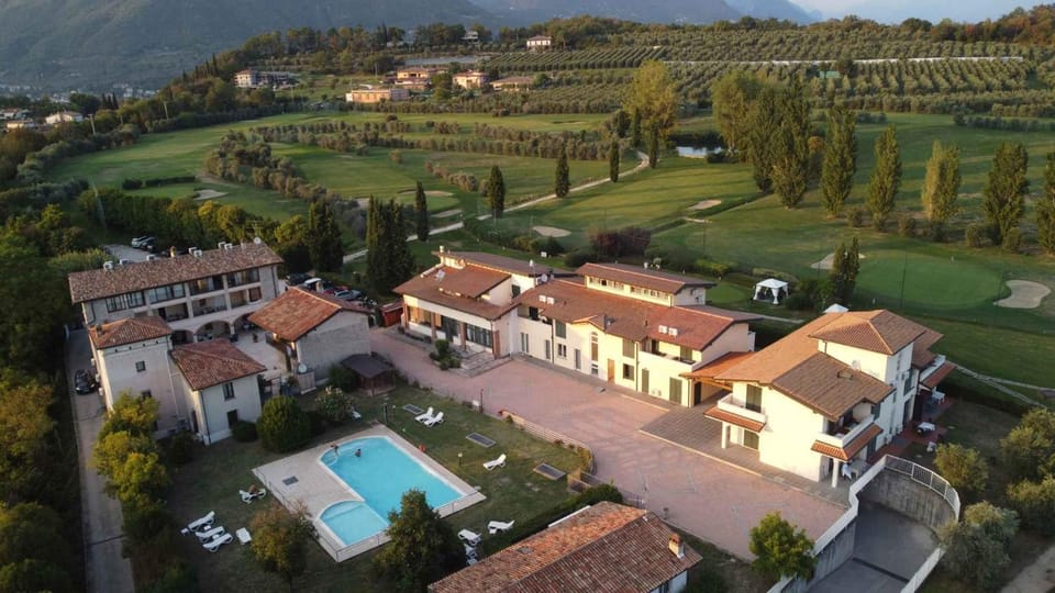 Property building, Bird's eye view, Summer, Swimming pool