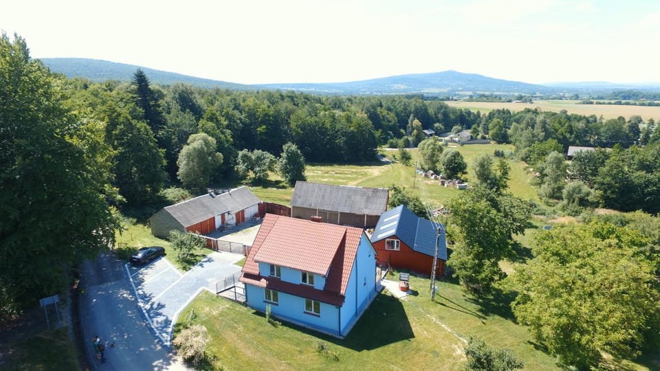 Property building, Natural landscape, Bird's eye view, Mountain view