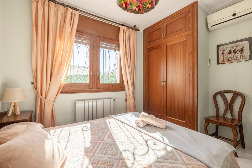 Property building, Living room, Bedroom