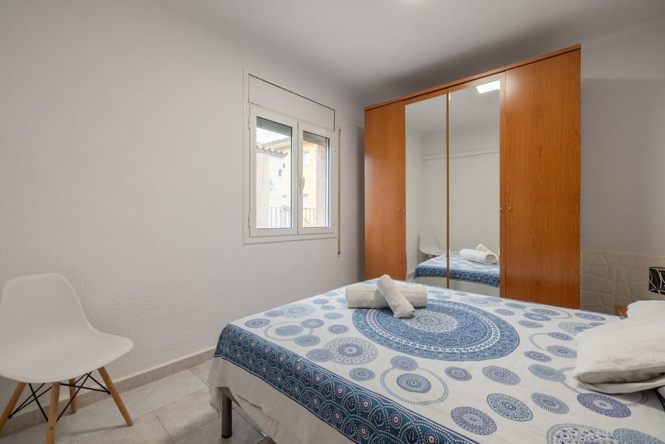 Property building, Living room, Bedroom