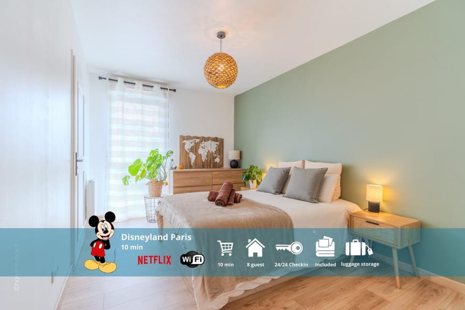 Le Makatea, 4 pers, 10 min to Disneyland Paris Apartment in Chessy