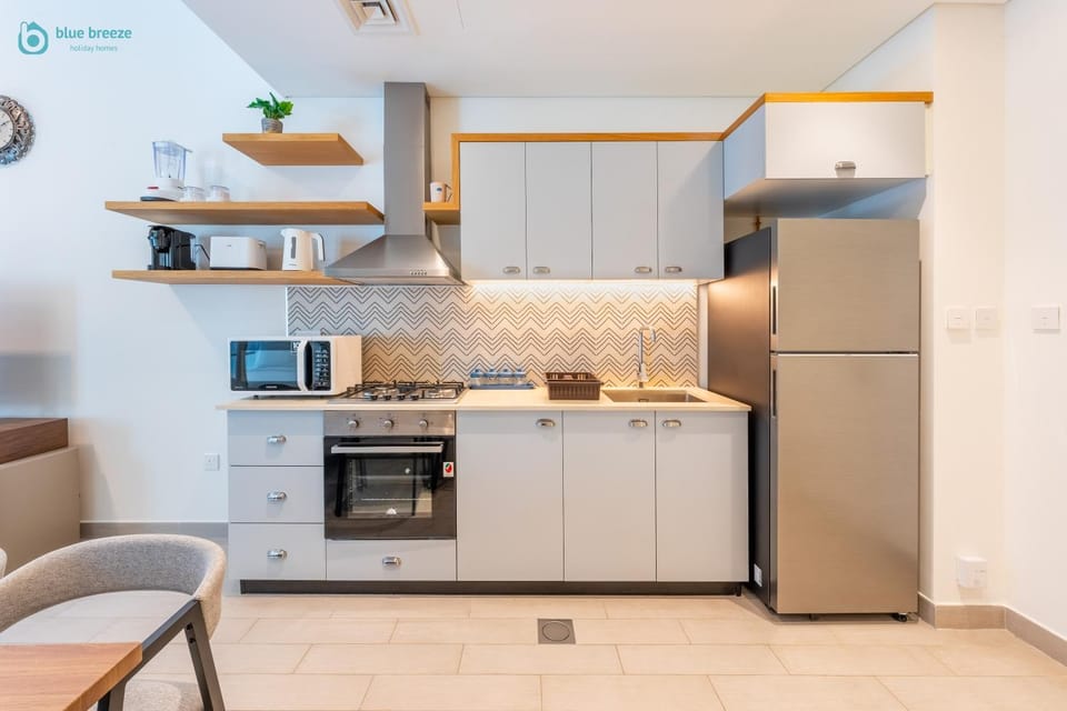 Kitchen or kitchenette, oven, stove, toaster