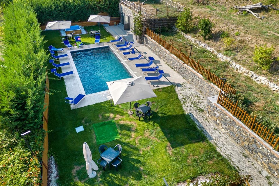 Property building, Living room, Swimming pool