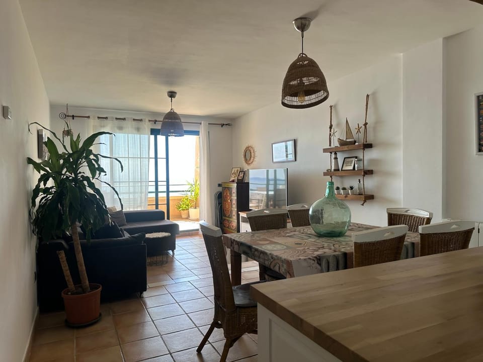 Kitchen or kitchenette, Living room, Dining area