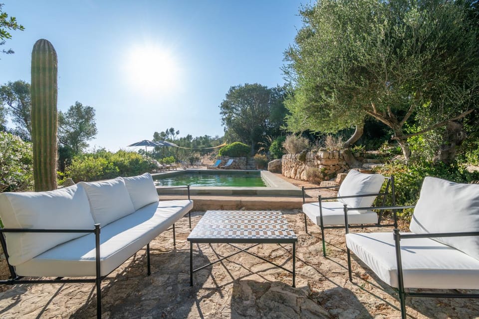 Property building, Living room, Swimming pool