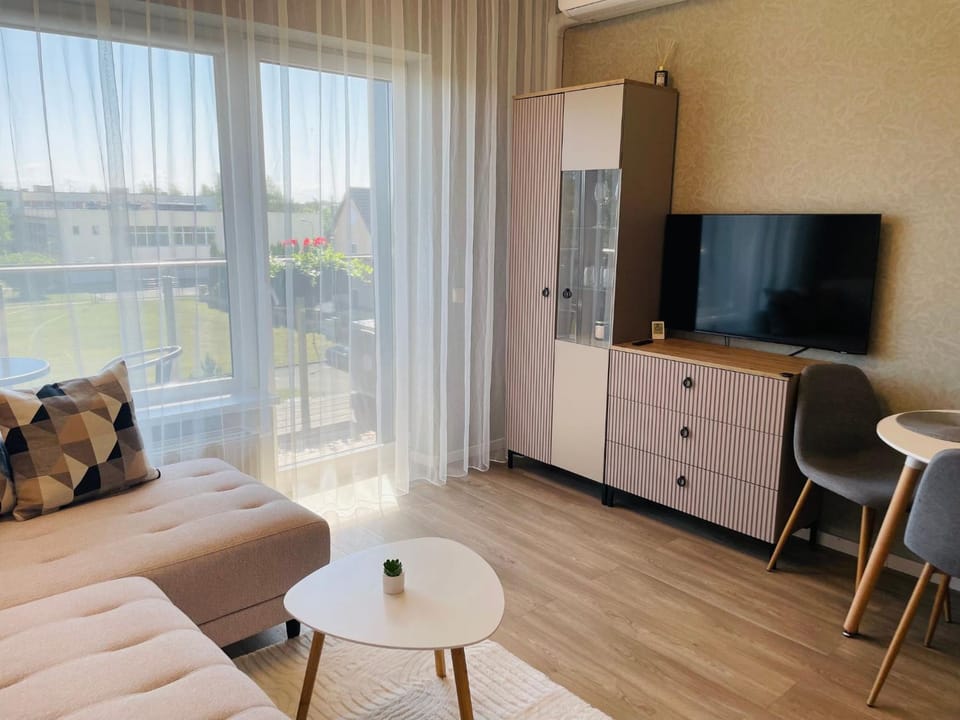 Bright studio apartment in Palanga-AC-Balcony-Self check-in Apartment in Palanga