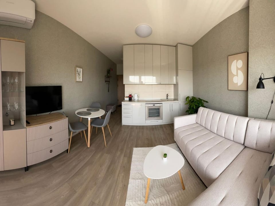 Bright studio apartment in Palanga-AC-Balcony-Self check-in Apartment in Palanga