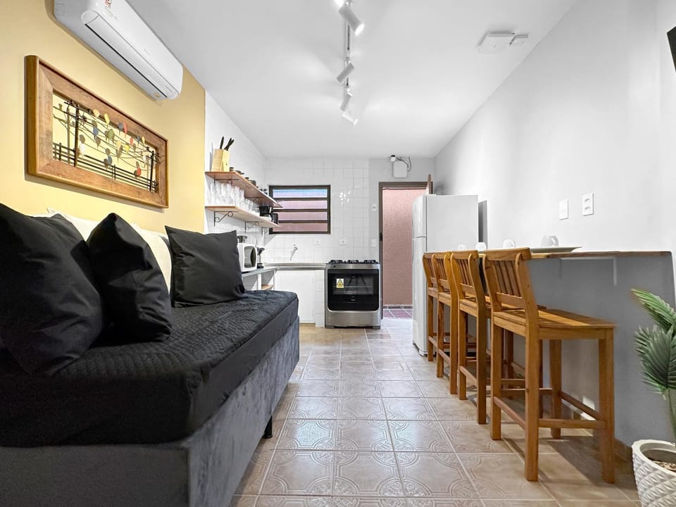 Kitchen or kitchenette, Seating area, Dining area, air conditioner