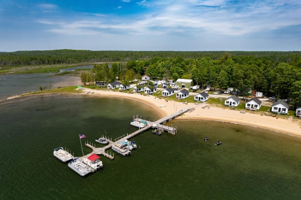 Boat, Paddle & Swim! Lakefront Cabin in Cedarville Cabin in Michigan