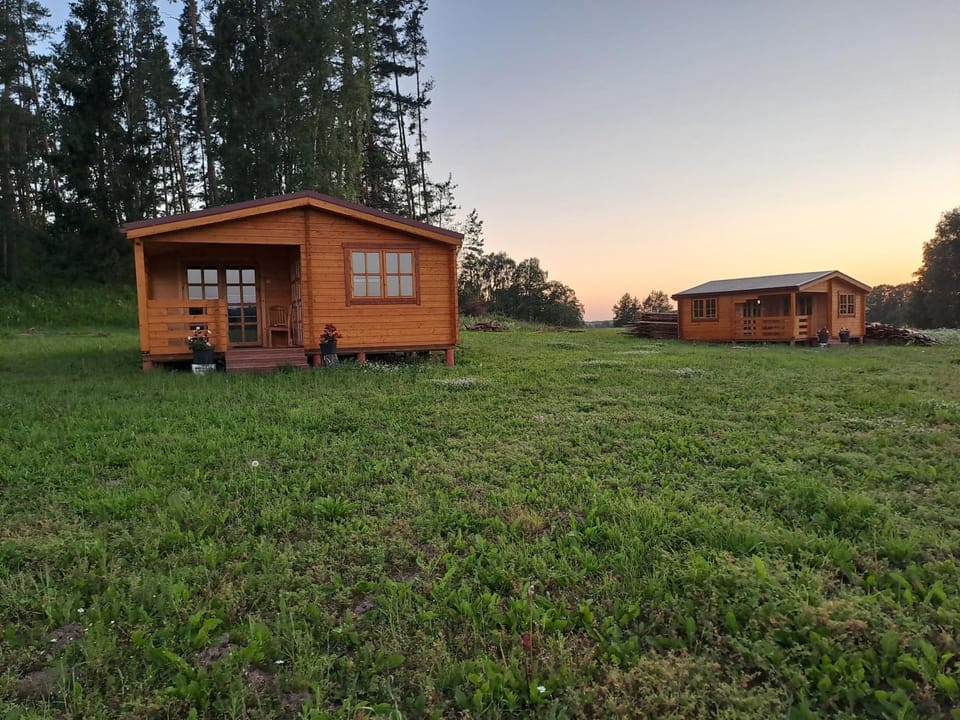 Property building, Garden, Sunset