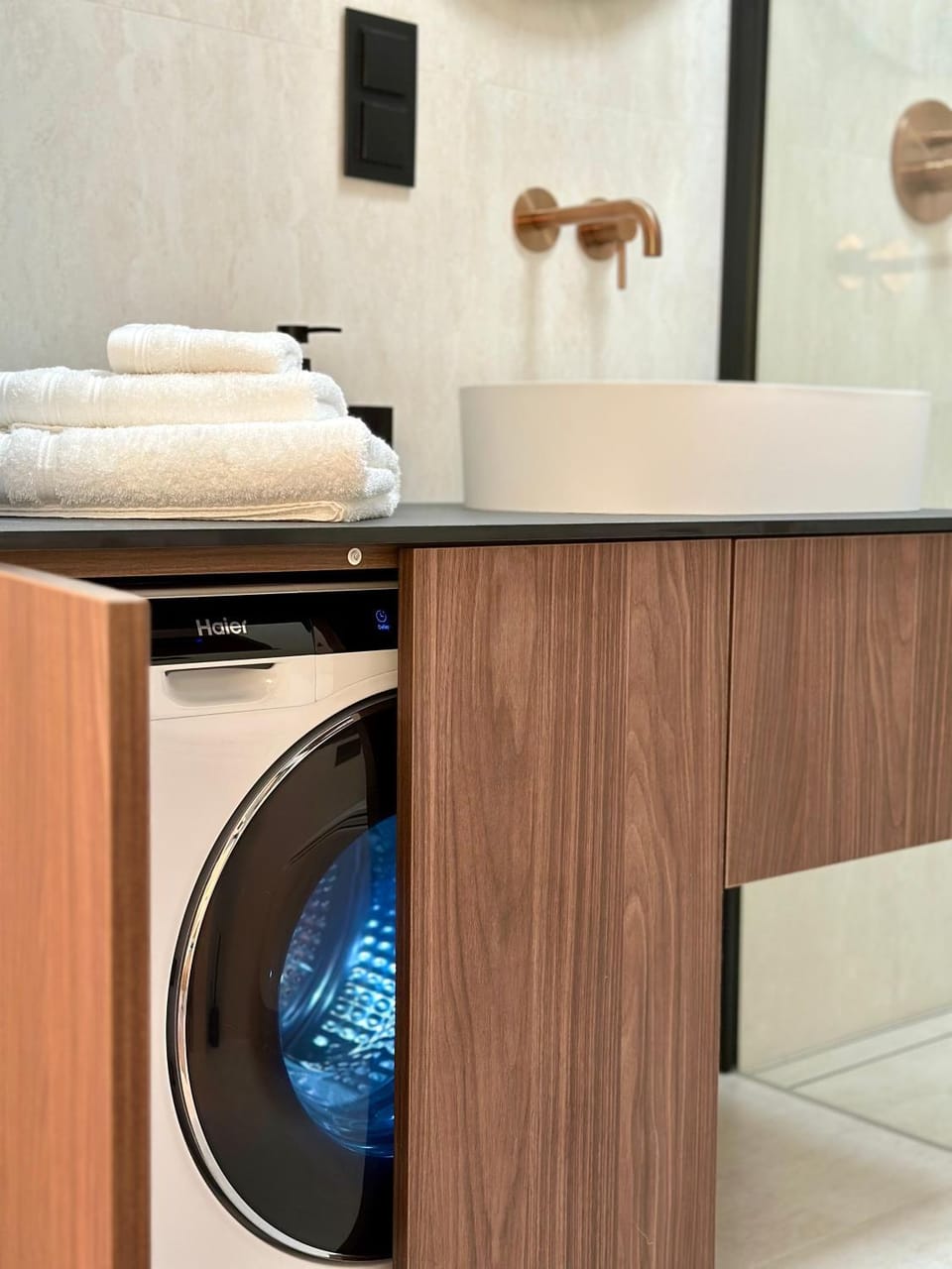 Shower, washing machine, dryer