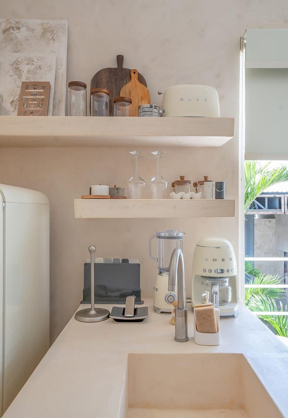 Kitchen or kitchenette, toaster