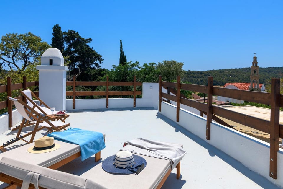 Day, Natural landscape, View (from property/room), Balcony/Terrace, sunbed, towels