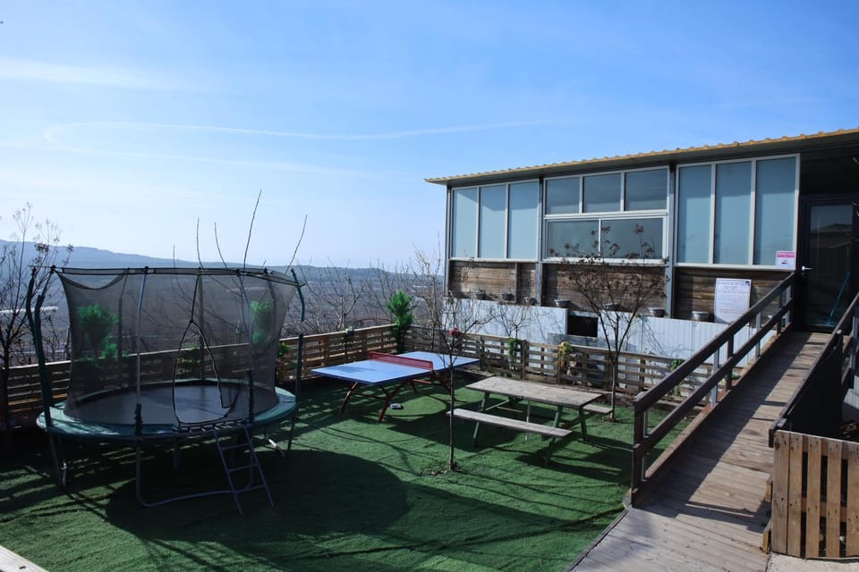 Patio, Spring, Dining area