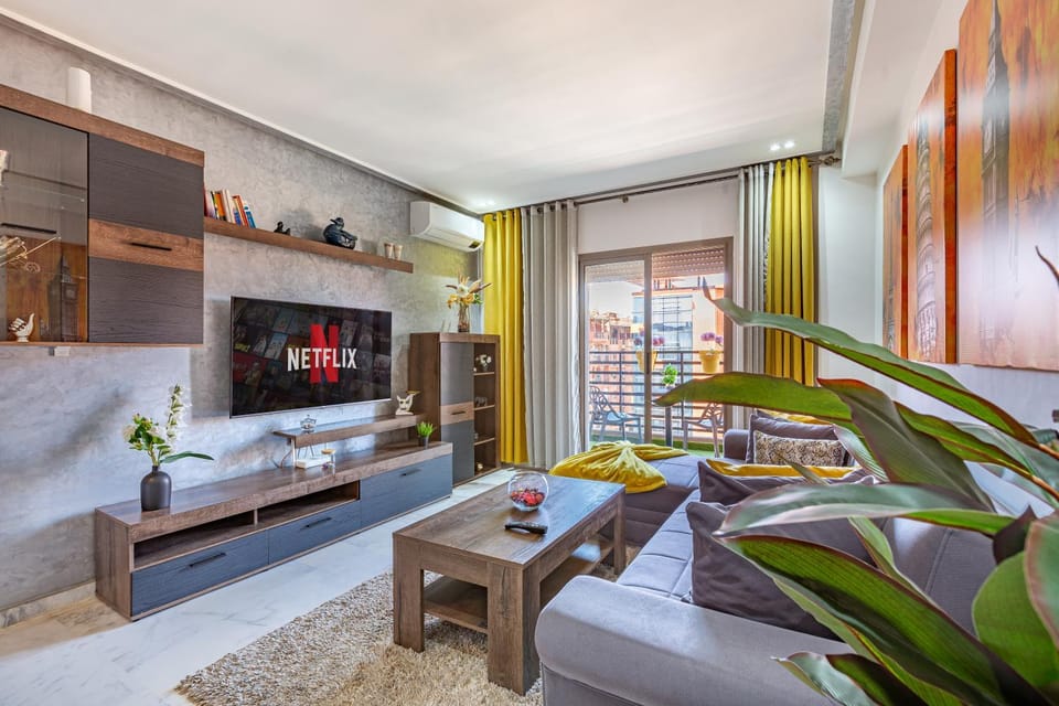 Luxury CINÉMA-BEDROOM AK38 FullHD Guéliz-TopCenter Apartment in Marrakesh