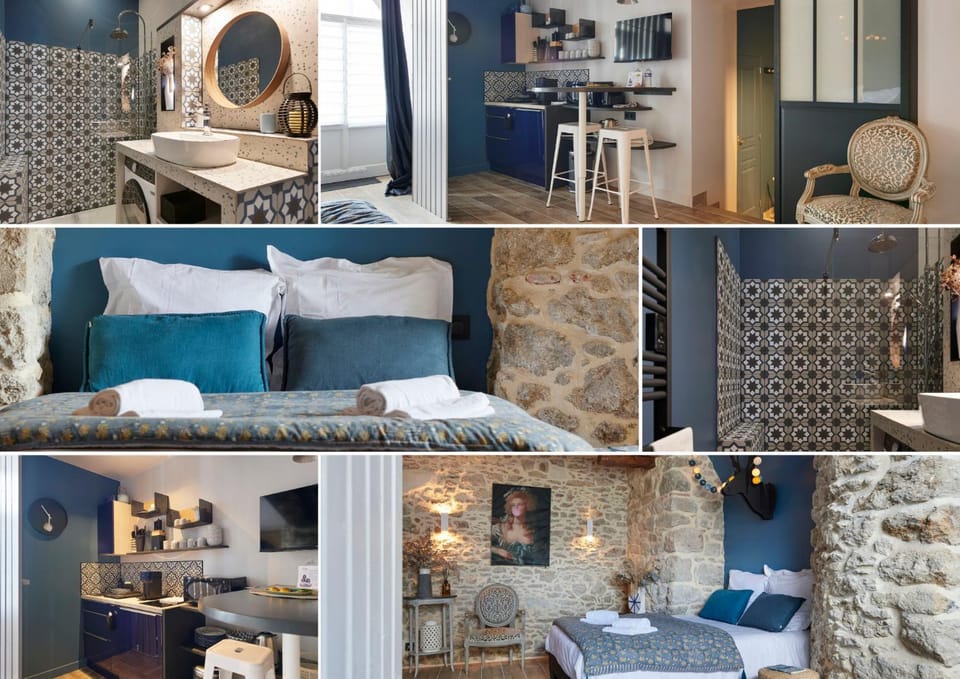 Bed, Bathroom, Kitchen or kitchenette, Living room, Photo of the whole room, Seating area, Bedroom