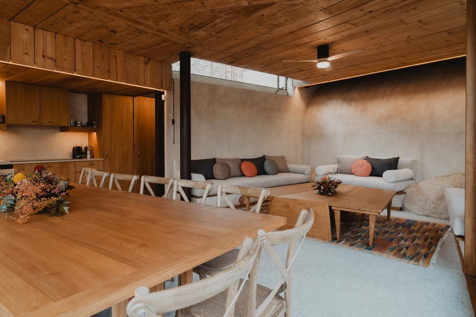 Kitchen or kitchenette, Living room, Dining area