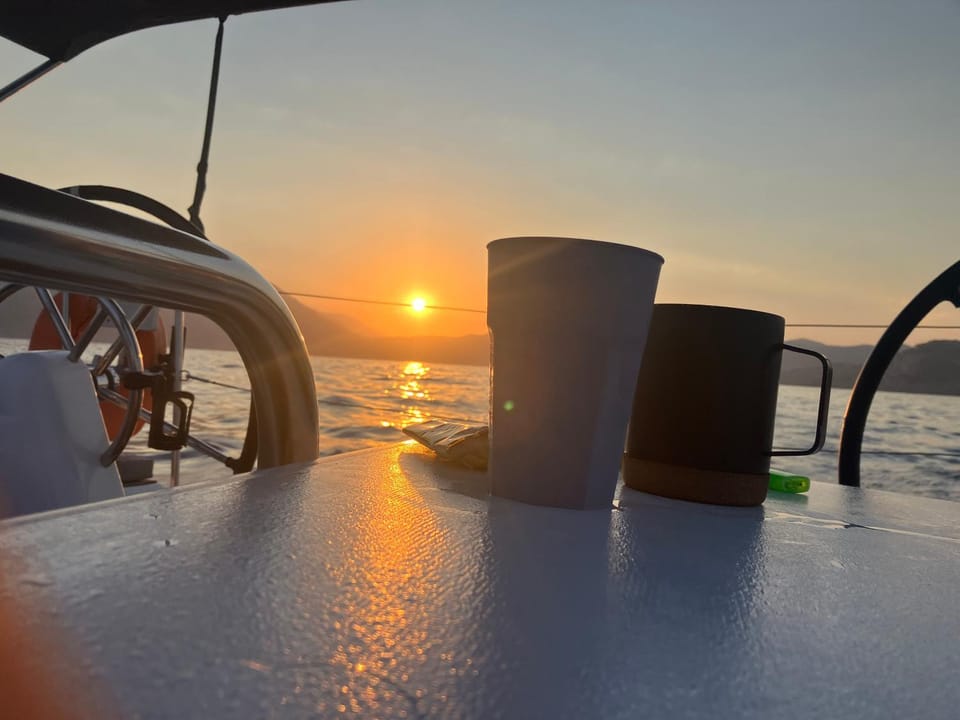 Aurora Sailing Getaway 2 or more Day Cruises in the Greek Islands Docked boat in Peloponnese, Western Greece and the Ionian