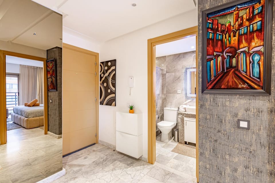 PB16 Flat Fully Equipped Guéliz TOP Center Apartment in Marrakesh