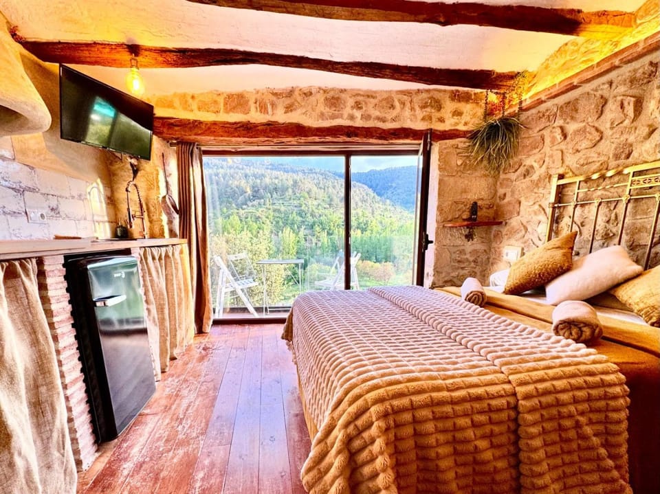 Property building, Living room, Bedroom