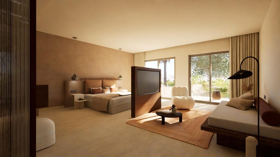 Bed, Living room, Photo of the whole room, Bedroom