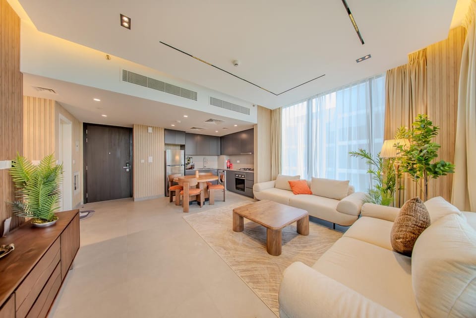 2BR Home - Aljada's Amazing Green Views - Sleeps 6 Apartment in Al Sharjah