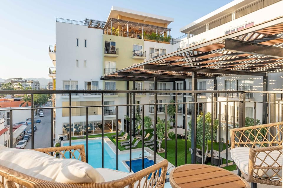 View (from property/room), Pool view, Swimming pool