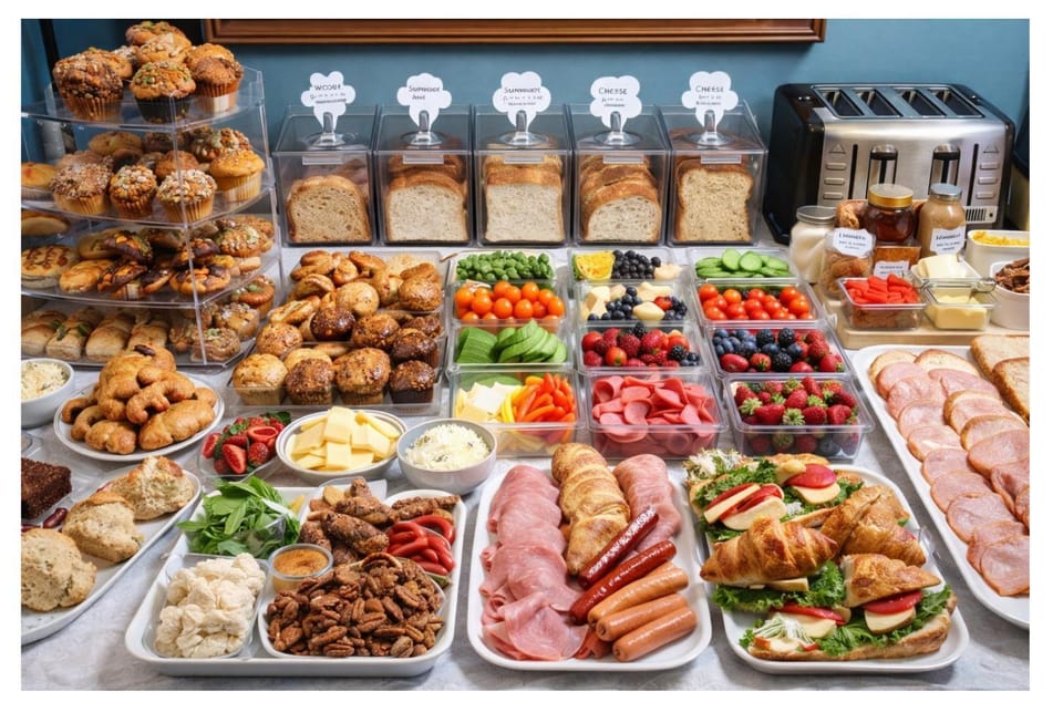 Food and drinks, Food, Breakfast, Continental breakfast, Buffet breakfast
