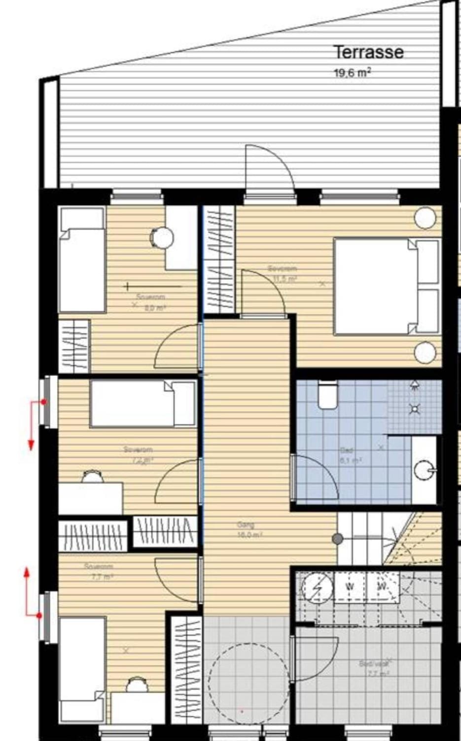Familyhome for 6 people - 3 bedrooms - 10min from Bergen city center Apartment in Bergen