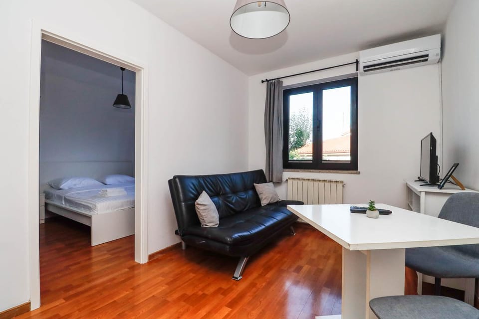 Bed, TV and multimedia, Living room, air conditioner