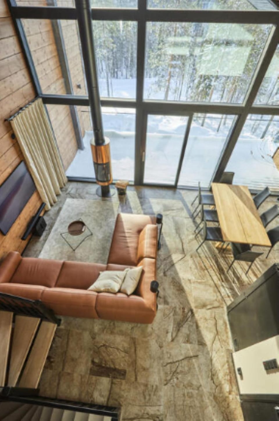 Natural landscape, TV and multimedia, View (from property/room), Balcony/Terrace, Living room, Dining area, fireplace, heating, internet