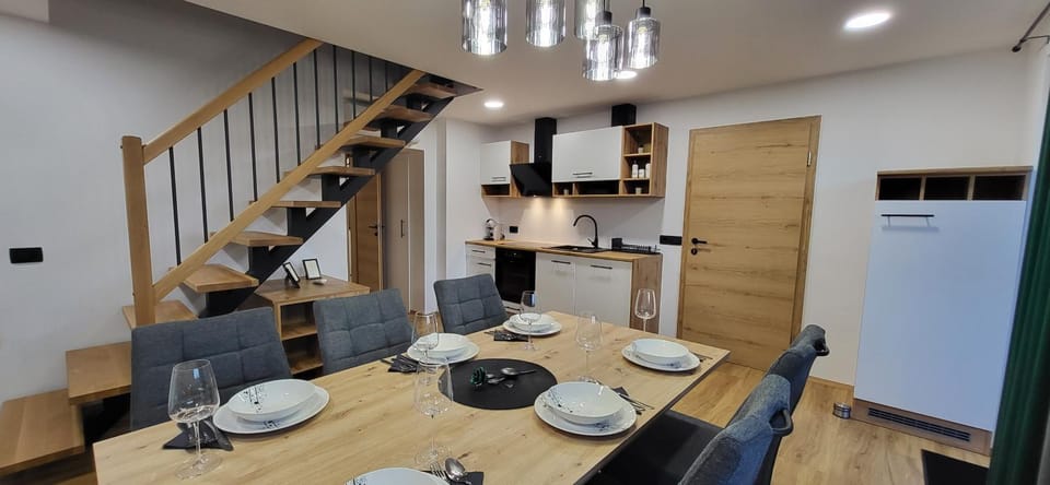 Kitchen or kitchenette, Dining area, stove, kitchen