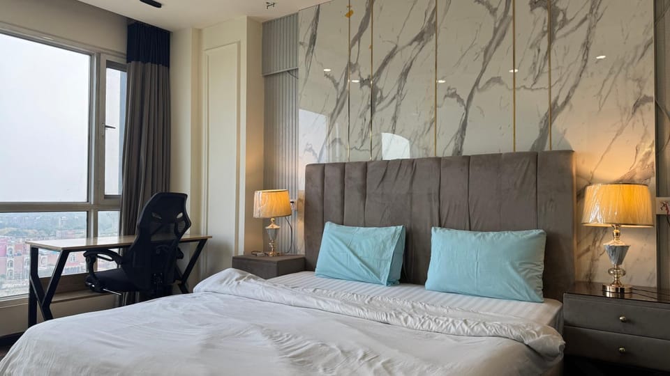 Bed, View (from property/room), Bedroom, furniture, heating, internet, air conditioner